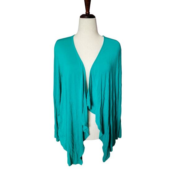 Torrid Super‎ Soft plus size 2XL green stretchy lightweight cardigan - Picture 1 of 5